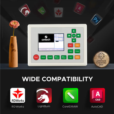 OMTech Maker AF2028-80 90W CO2 Laser Engraver and Cutter with 20" x 28" Working Area and Autofocus