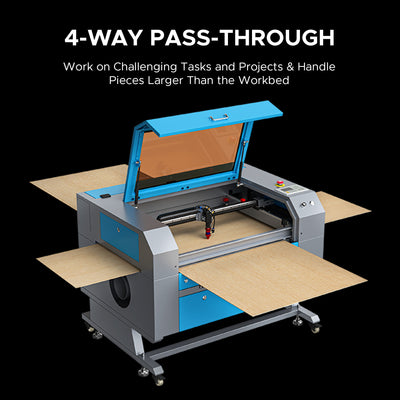OMTech Maker AF2028-60 60W CO2 Laser Engraver and Cutter with 20" x 28" Working Area and Autofocus