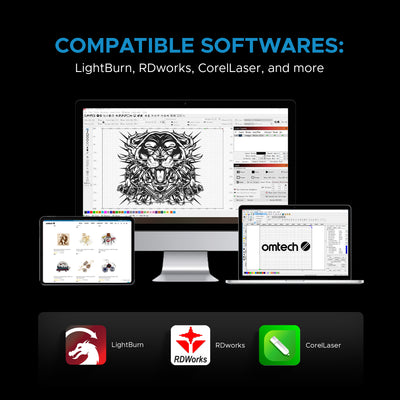 OMTech Pronto 35 100W CO2 Laser Cutter and Engraver with Autofocus