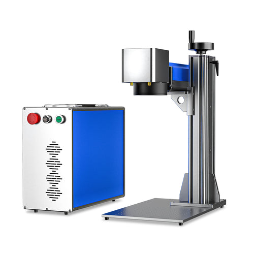OMTech Galvo 20W Split Fiber Laser Engraver and Marker with 4.3