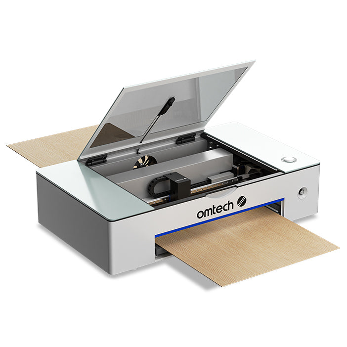 OMTech Polar 50W Desktop CO2 Laser Engraver and Cutter with Two Rotary Axes