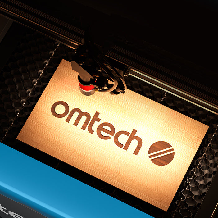 OMTech K40+ 45W Desktop CO2 Laser Engraver with 8" x 12" Working Area and Detachable Honeycomb Workbed
