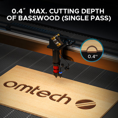 OMTech Maker AF4063-150 150W CO2 Laser Cutter and Engraver with 40" x 63" Working Area and Autofocus