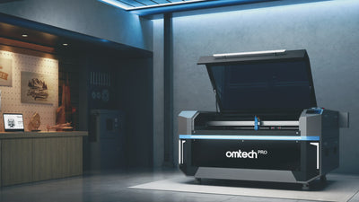 OMTech Pro 3655 Hybrid 150W Laser Cutting and Engraving Machine with 34'' x 54'' Working Area, Autofocus and Built-in Water Chiller