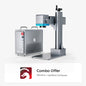 OMTech 50W Split Fiber Laser Engraving Machine with 6.9" X 6.9" Working Area, Autofocus and Built-in Camera