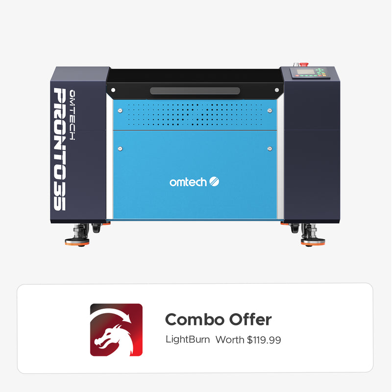 OMTech Pronto 35 60W CO2 Laser Cutter and Engraver with Autofocus